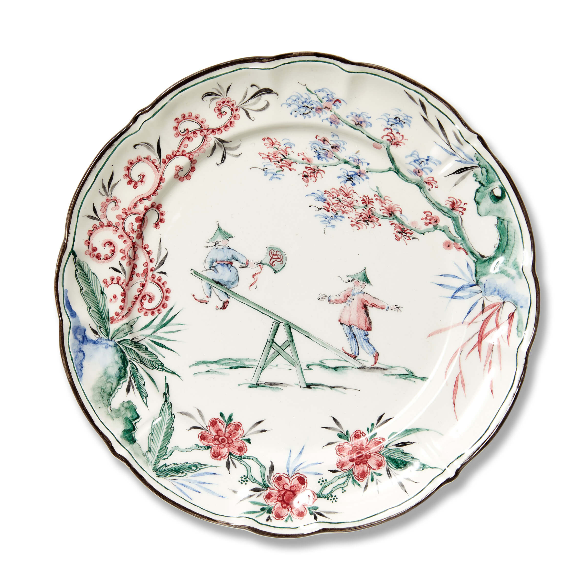 Dessert Plate Chinoiserie 01