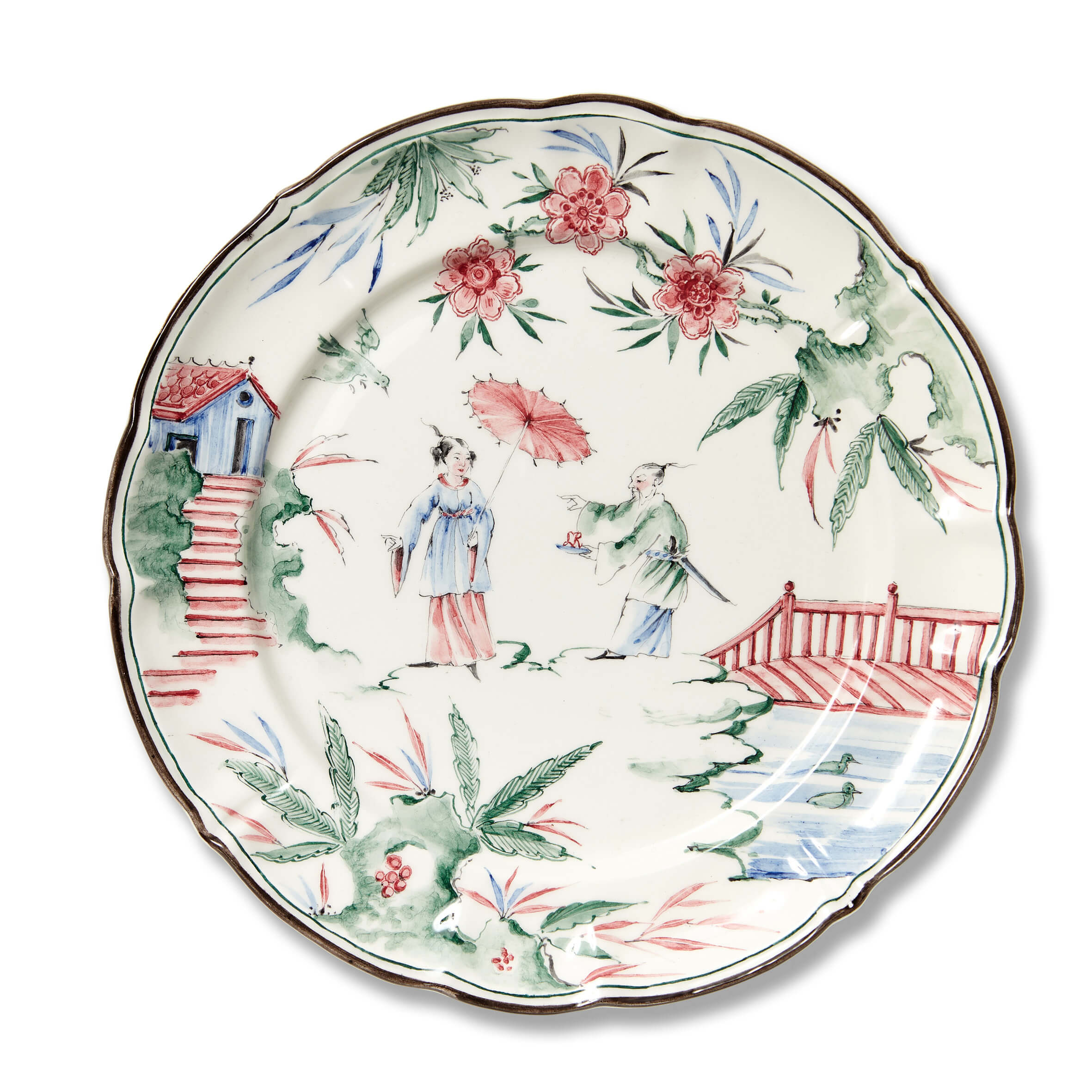 Dessert Plate Chinoiserie 06