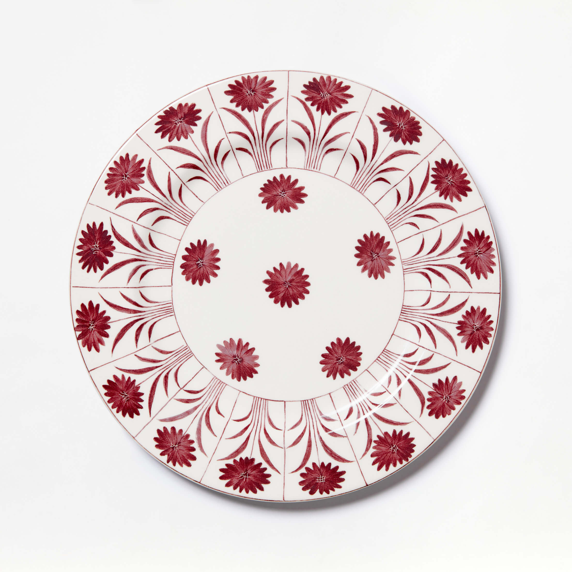 Daisy Red Dinner Plate 27 cm